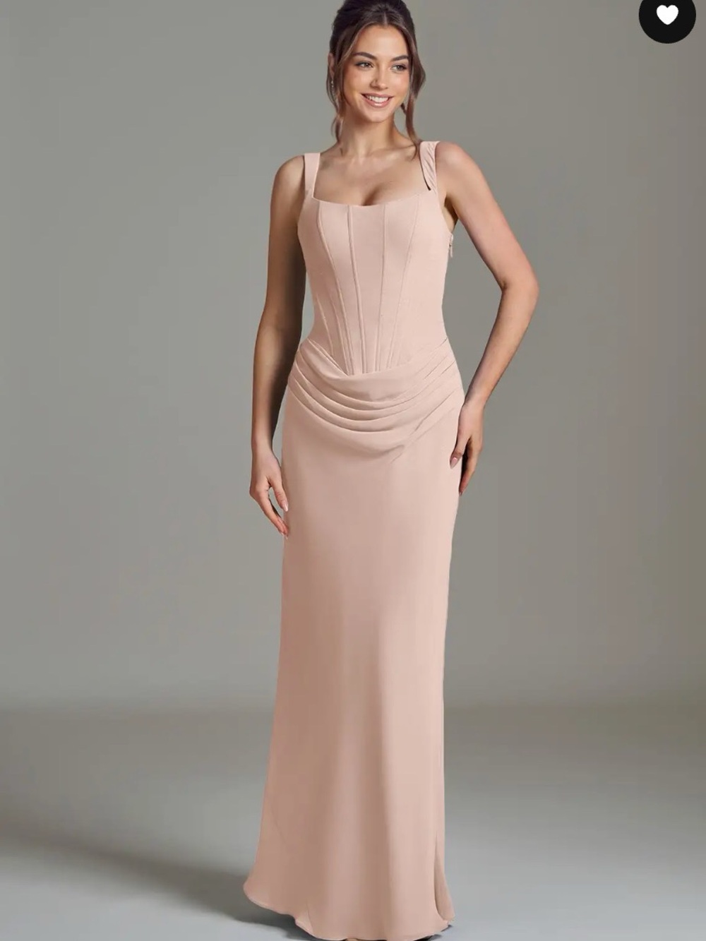 Azazie Niamh English Rose Chiffon Dress - Picture 4 of 8